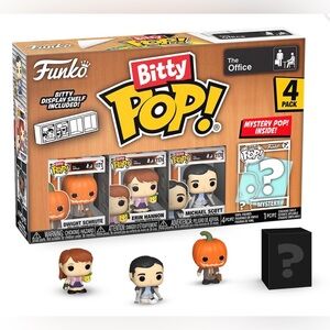 Funko Bitty Pop The Office 4 Pack with Mystery Pop!  (See pics!!) Brand New